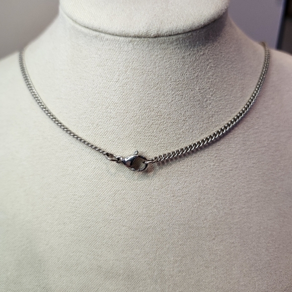 Whimsigoth Handcrafted Crystal Bismuth Necklace with Silver Seahorse - Picture 5 of 6